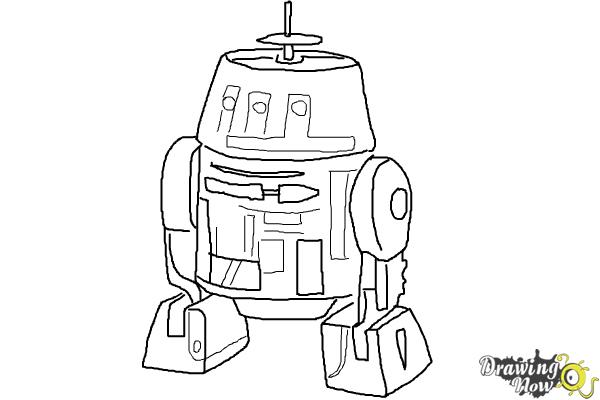600x400 how to draw chopper, grumpy astromech droid from star wars rebels - Star Wars Drawing Pictures