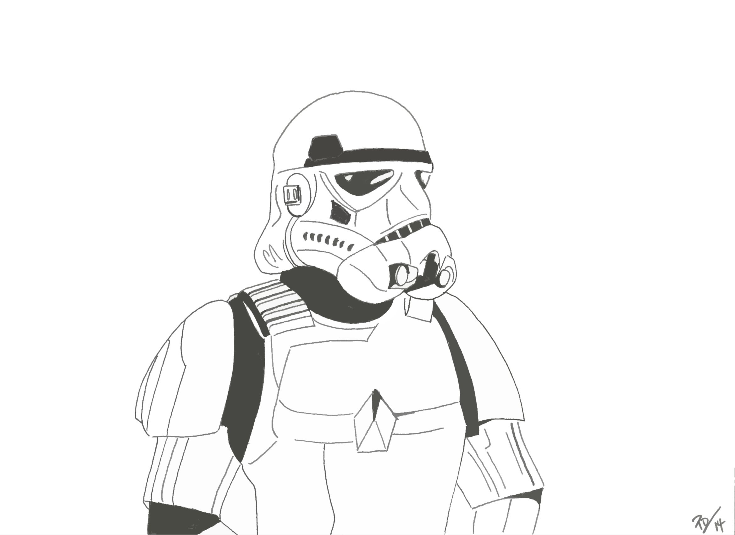 Star Wars Line Drawing at Explore collection of