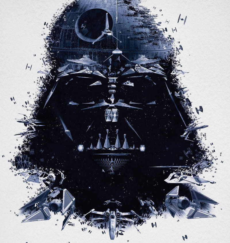 800x845 Star Wars Identities Posters Show What Characters Are Made - Star Wars Drawings