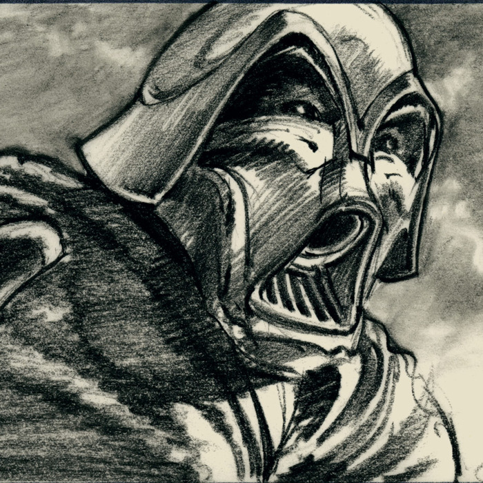 700x700 Drafting Darth Vader Early Drawings From Star Wars Storyboards - Star Wars Drawings