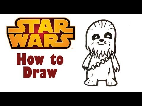 480x360 How To Draw Cute Chewbacca - Star Wars Drawings Easy