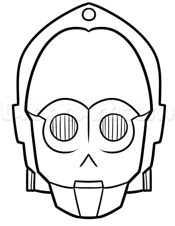 734x948 how to draw c easy step star wars star wars drawings - Star Wars Drawings Easy