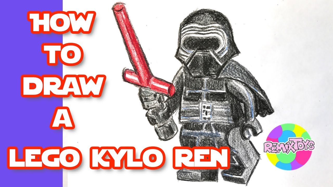 1280x720 how to draw kylo ren lego - Star Wars Lego Drawing