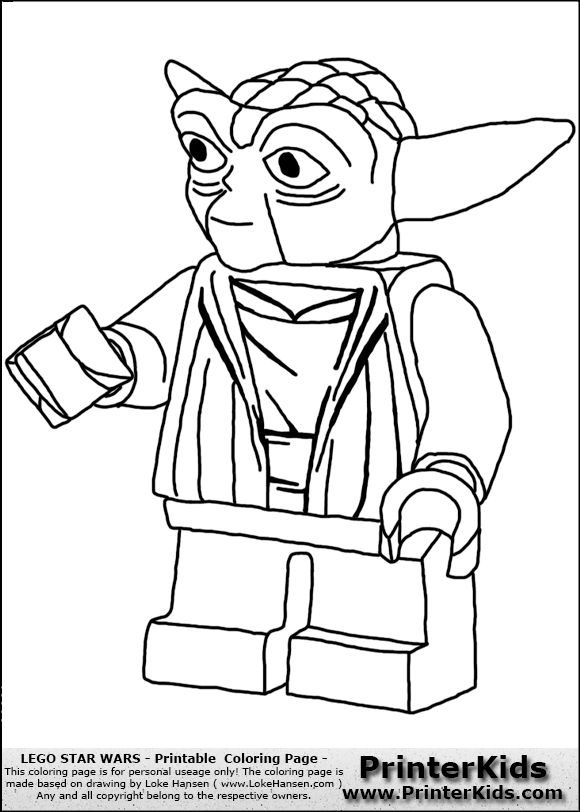 580x812 lego star wars yoda coloring pages find here more - Star Wars Lego Drawing