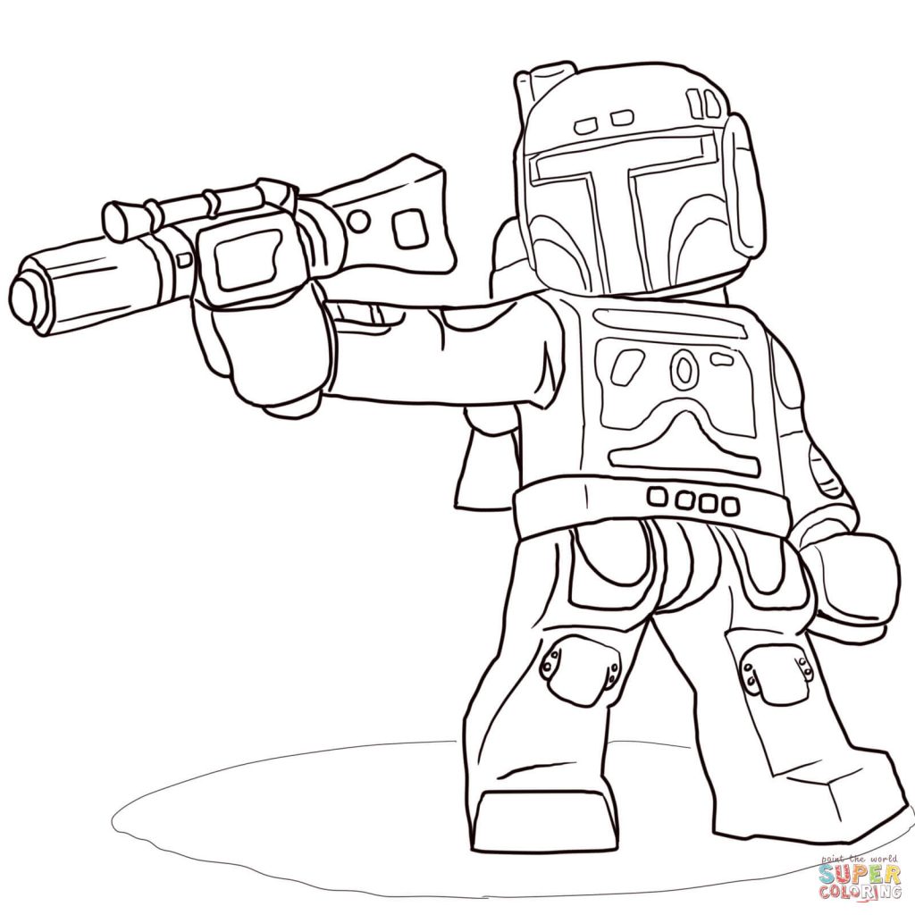 1024x1024 coloring pages lego star wars free printable coloringlego - Star Wars Lego Drawing
