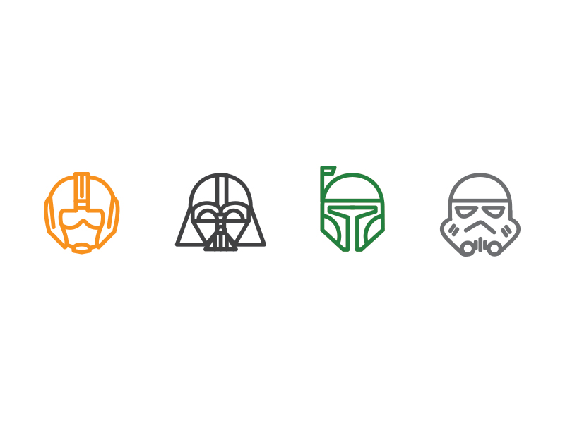 800x600 Star Wars Icons - Star Wars Line Drawing