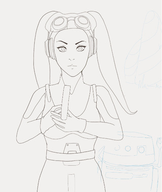 320x378 this is a simple line art of hera from star wars rebels comment - Star Wars Line Drawing