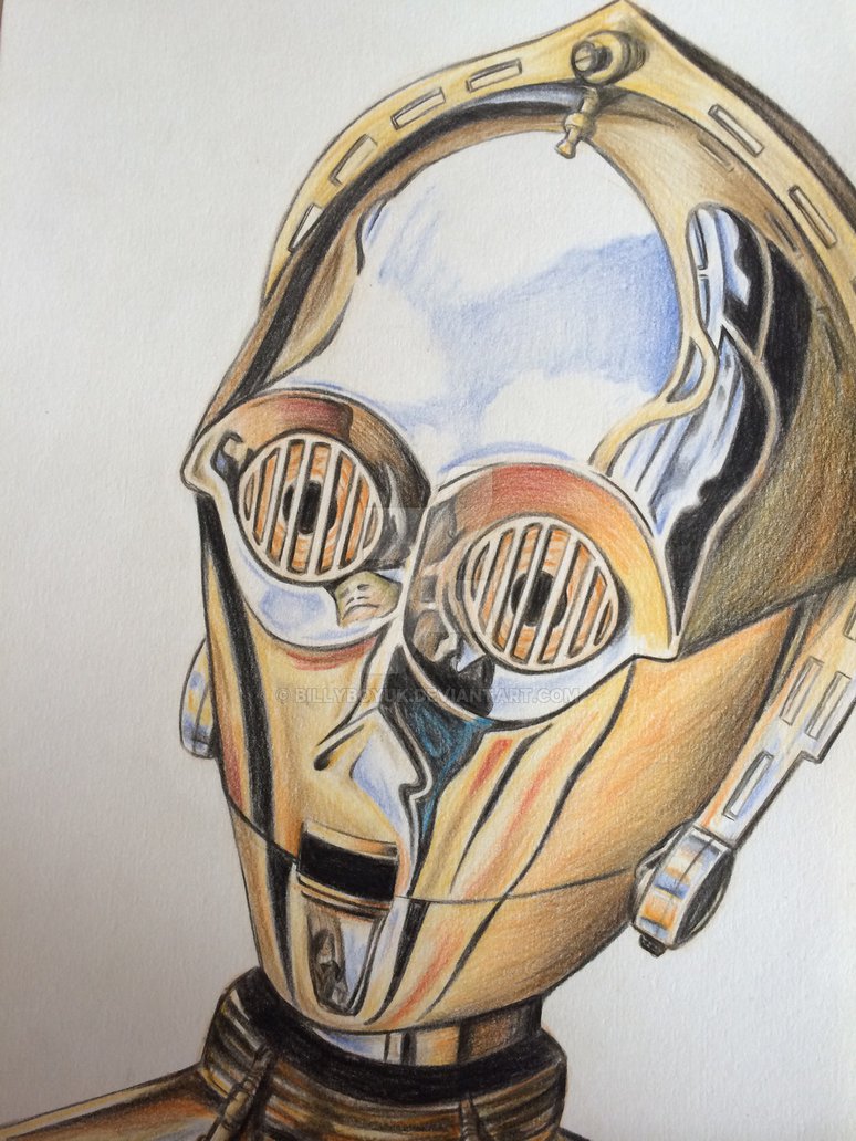 774x1032 Star Wars C Colour Pencil Drawing - Star Wars Pencil Drawings