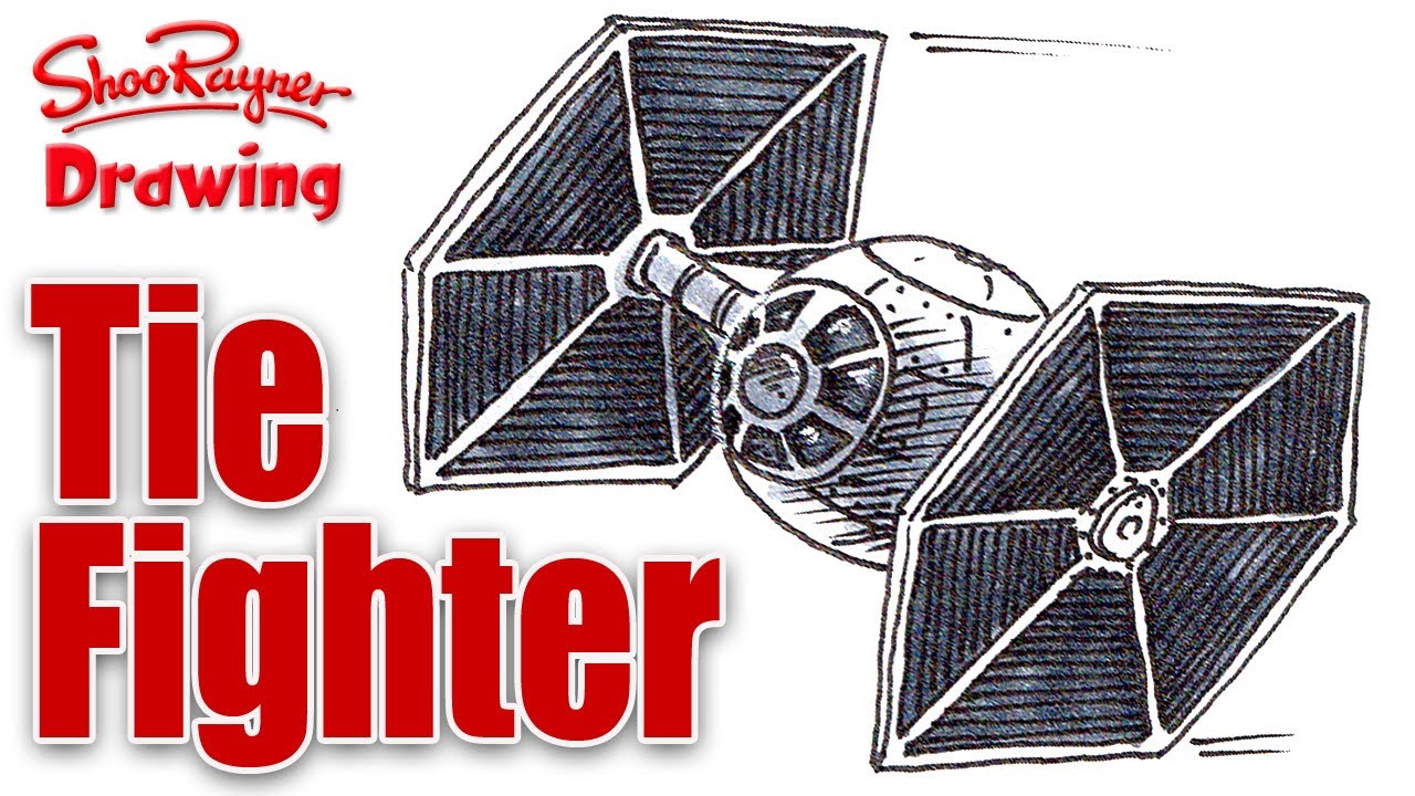 1280x720 How To Draw A Star Wars Tie Fighter - Star Wars Ships Drawings