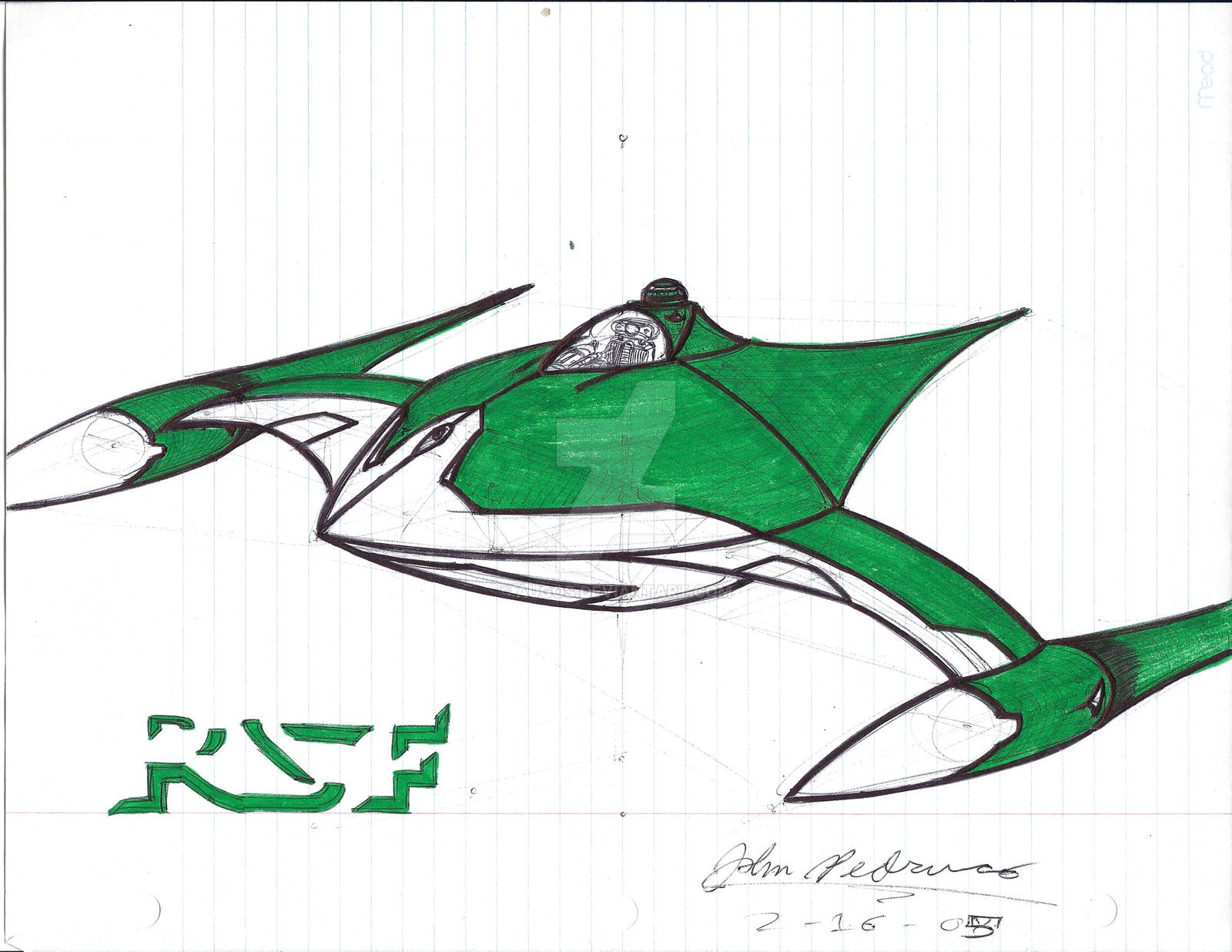 1600x1236 Star Wars Rsf Ship Sketch - Star Wars Ships Drawings