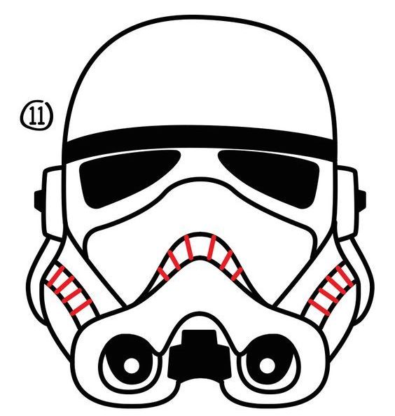 564x594 how to draw a star wars stormtrooper - Star Wars Stormtrooper Drawing