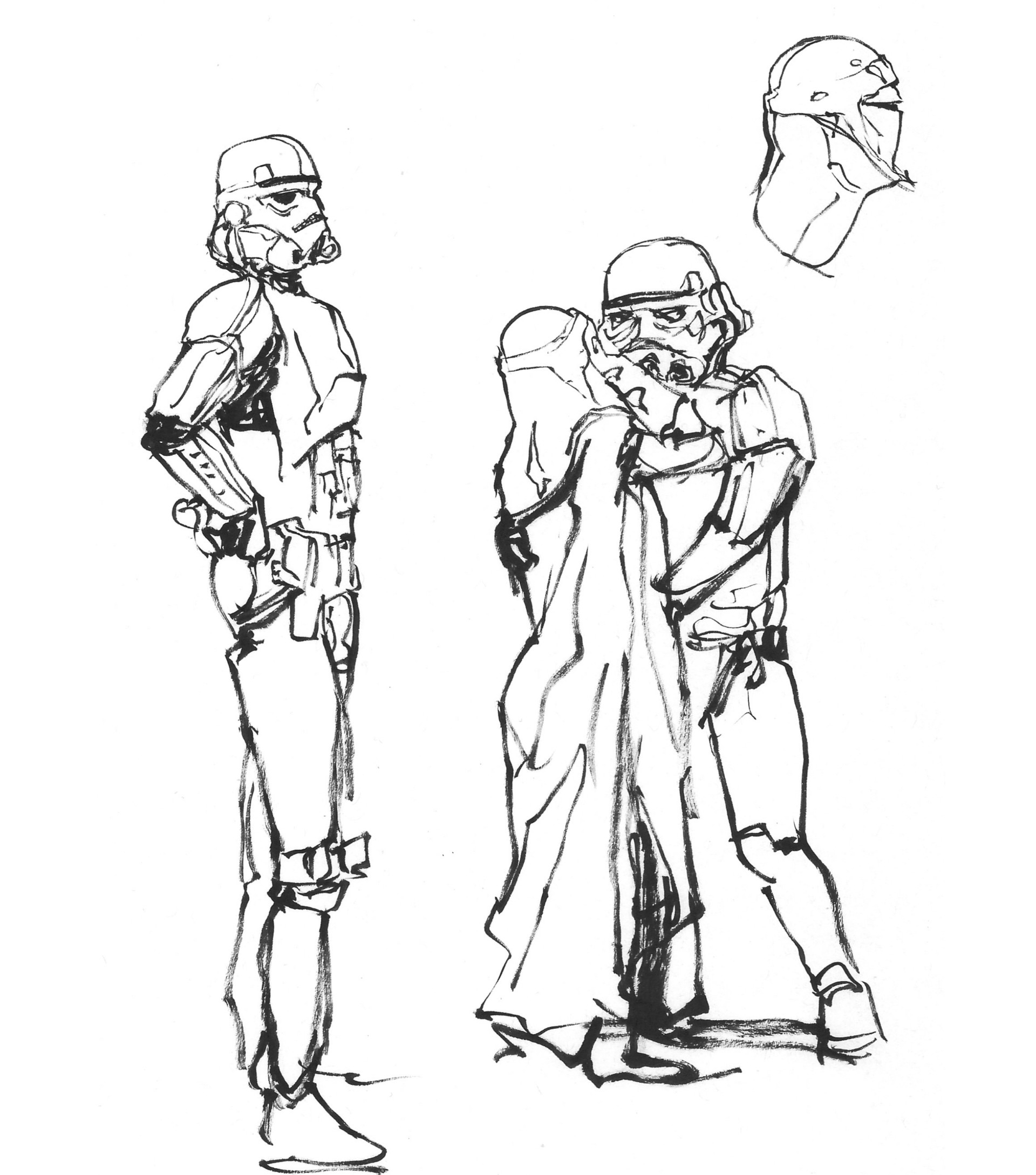 1920x2178 Artstation - Star Wars Stormtrooper Drawing