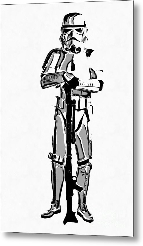 494x845 star wars stormtrooper graphic novel fan art drawing metal print - Star Wars Stormtrooper Drawing