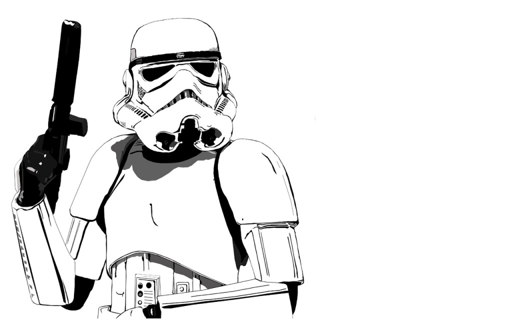 1024x640 stormtrooper drawing free download - Star Wars Stormtrooper Drawing