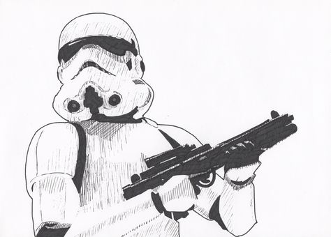 474x340 stormtrooper drawing - Star Wars Stormtrooper Drawing