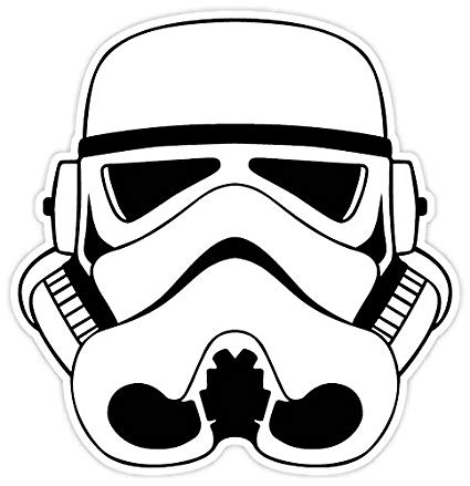 Star Wars Stormtrooper Helmet Drawing at PaintingValley.com | Explore ...