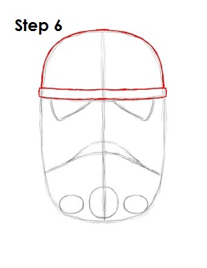 300x388 how to draw a stormtrooper - Star Wars Stormtrooper Helmet Drawing
