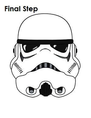 Star Wars Stormtrooper Helmet Drawing at PaintingValley.com | Explore ...