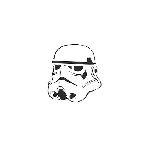 Star Wars Stormtrooper Helmet Drawing at PaintingValley.com | Explore ...