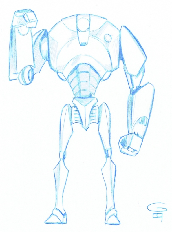 594x800 star wars clone wars super battledroid in jason w gavin - Star Wars The Clone Wars Drawings