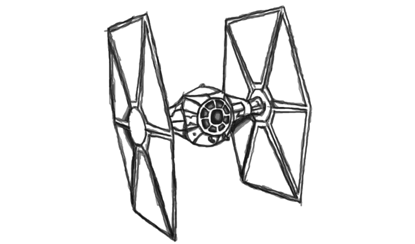 Star Wars Tie Fighter Drawing at Explore