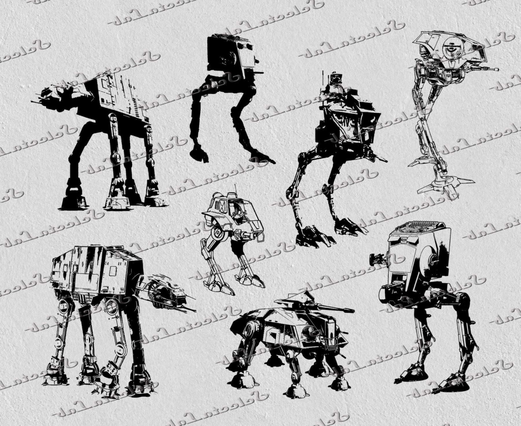 1800x1471 digital png at at at st tie fighter soidergi - Star Wars Tie Fighter Drawing