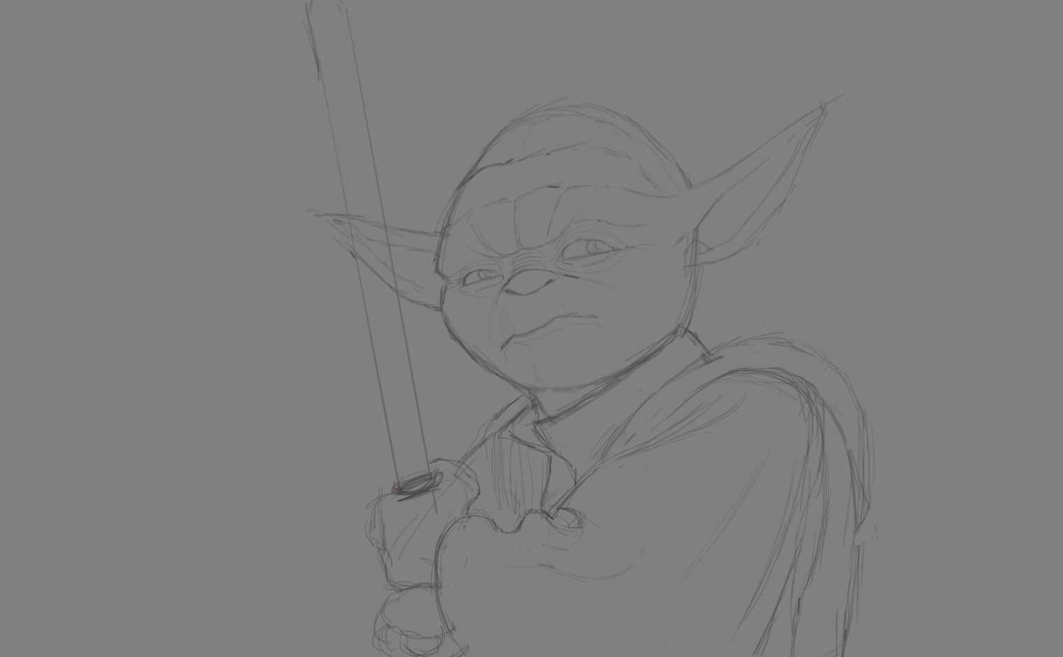 1520x940 how to draw yoda from star wars - Star Wars Yoda Drawing