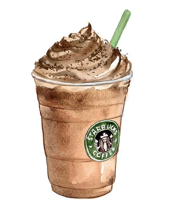 570x675 starbucks coffee art print coffee kitchen - Starbucks Coffee Drawing