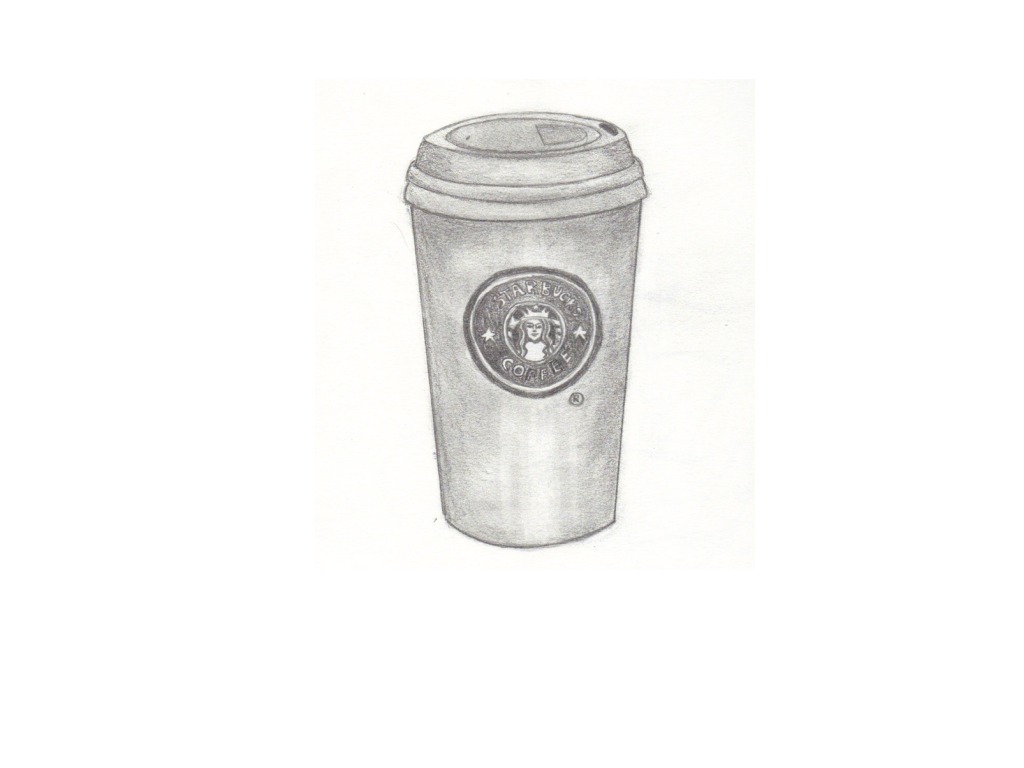 1024x768 how to draw a starbucks cup art, drawing, color showme - Starbucks Cup Drawing