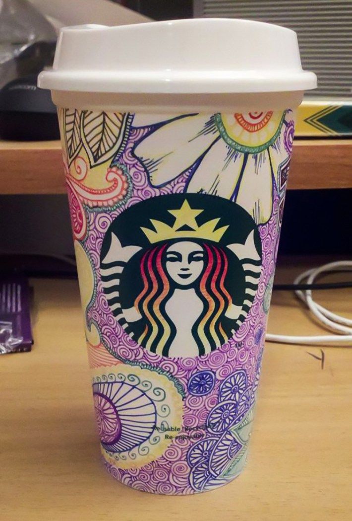 710x1049 starbucks coffee cup drawing design - Starbucks Cup Drawing