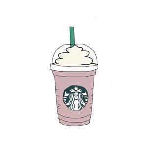 306x306 drawn starbucks smoothie cup - Starbucks Drawing