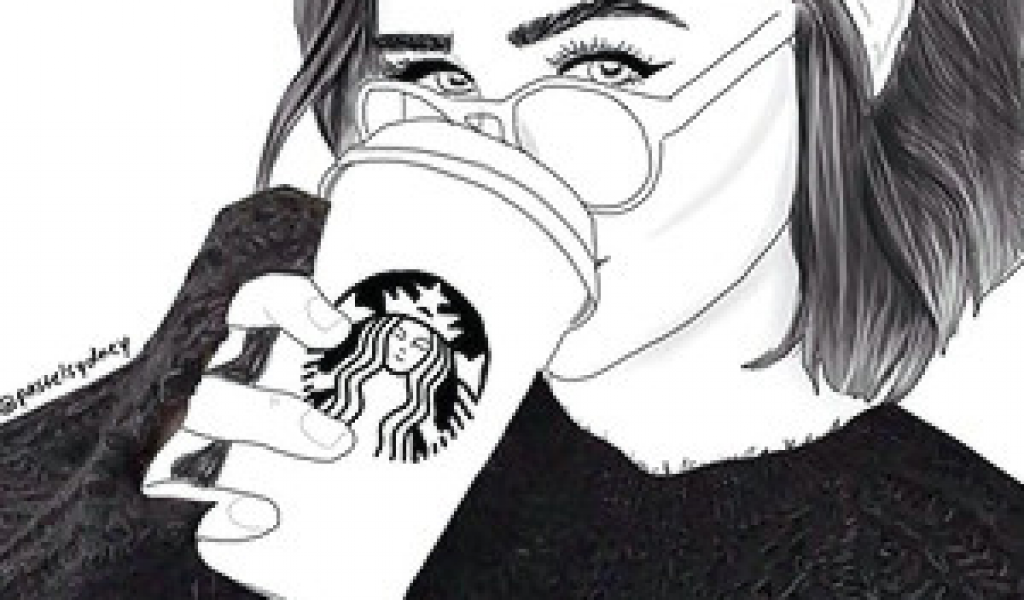 1024x600 tumblr drawing starbucks outline starbucks and drawing image - Starbucks Drawing Tumblr