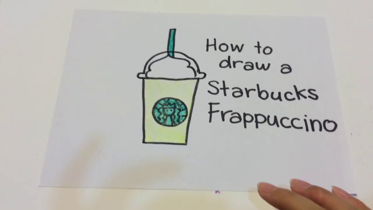 1280x720 how to draw a starbucks frappuccino - Starbucks Frap Drawing