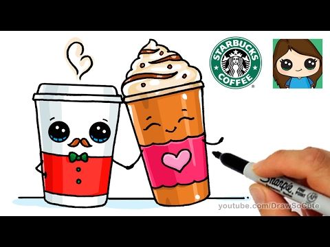 Starbucks Frappuccino Drawing at PaintingValley.com | Explore ...