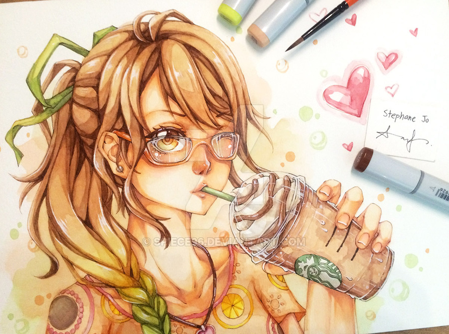900x670 Starbucks Girl Drawing - Starbucks Girl Drawing