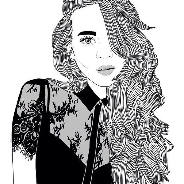 600x600 Chanel Drawing Starbucks For Free Download - Starbucks Girl Drawing