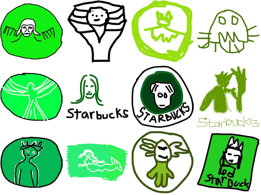 880x658 Over People Tried To Draw Famous Logos From Memory - Starbucks Logo Drawing