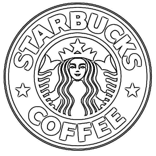 600x600 Sketch Of Logo Starbucks Coffee Drawing Anything Coffee - Starbucks Logo Drawing