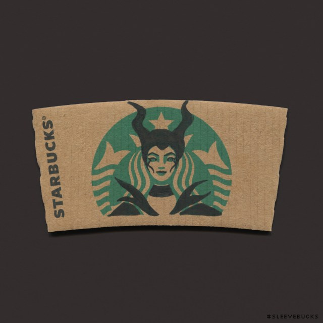 640x640 Artist Creates Incredible Coffee Cup Art - Starbucks Logo Drawing