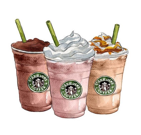 570x544 Group Of Cute Starbucks Tumblr Picks - Starbucks Tumblr Drawing