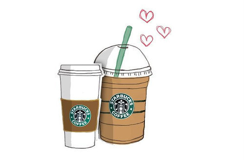 500x328 image about fashion in adorable i heart it - Starbucks Tumblr Drawing