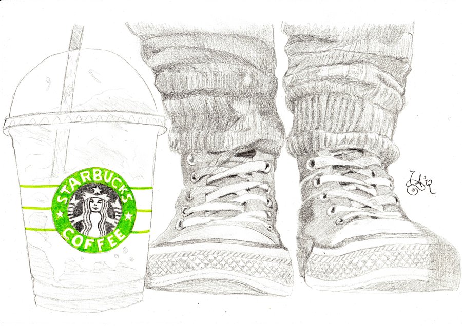 900x636 Photos Cute Starbucks Drawings - Starbucks Tumblr Drawing