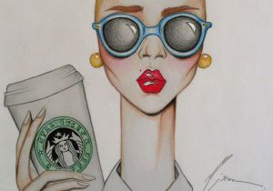 300x210 Starbucks Tumblr Girl Drawing - Starbucks Tumblr Drawing