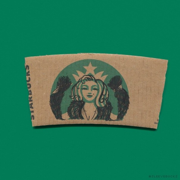 605x605 this instagrammer turns starbucks coffee sleeves into art bored - Starbucks Tumblr Drawing