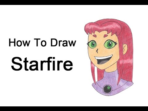 480x360 how to draw starfire from teen titans - Starfire Drawing