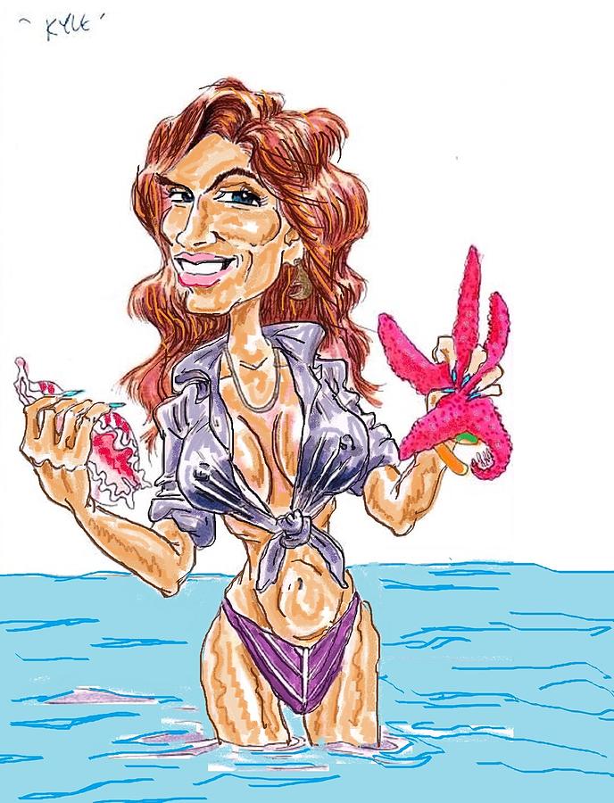 688x900 kyle with starfish drawing - Starfish Cartoon Drawing