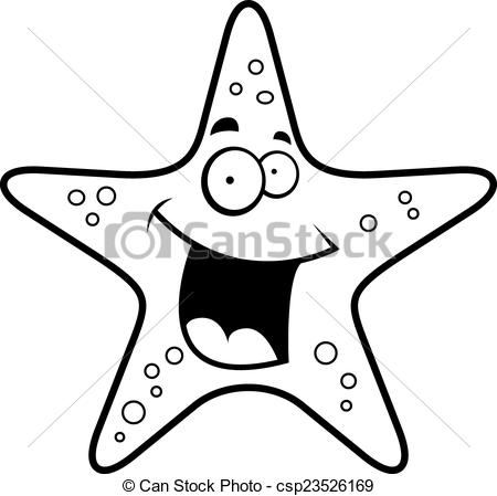 450x449 starfish smiling a cartoon gold starfish smiling and happy - Starfish Cartoon Drawing