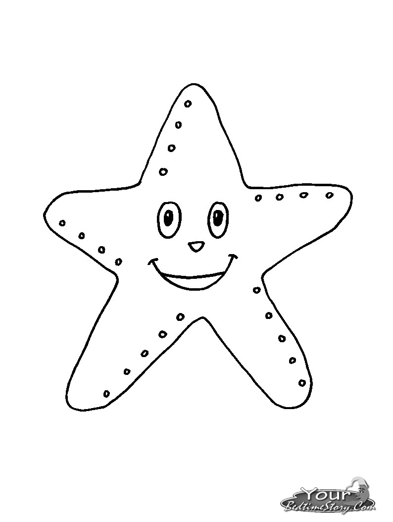 794x1054 Starfish Outline Drawing Clip Art - Starfish Outline Drawing