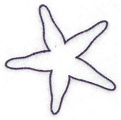400x397 Simple Starfish Outline - Starfish Outline Drawing