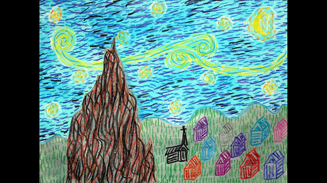 1280x720 make your own starry night - Starry Night Drawing